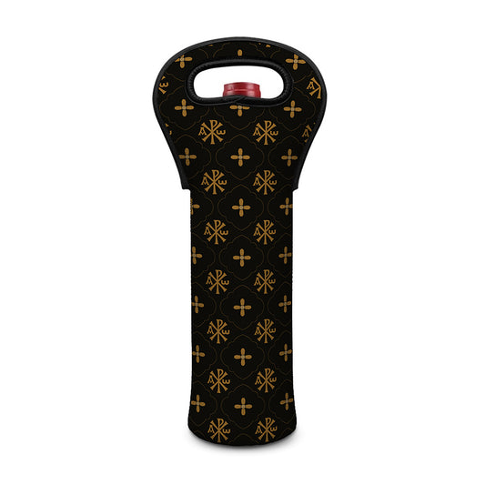 Sigla Orthodox Pattern Print Single Neoprene Wine Tote