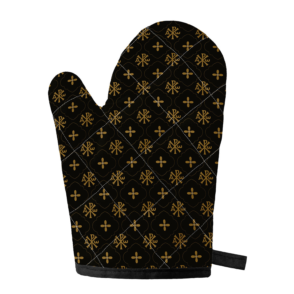 Sigla Orthodox Pattern Print Single Oven Mitt