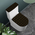 Sigla Orthodox Pattern Print Toilet Lid And Tank Cover Set