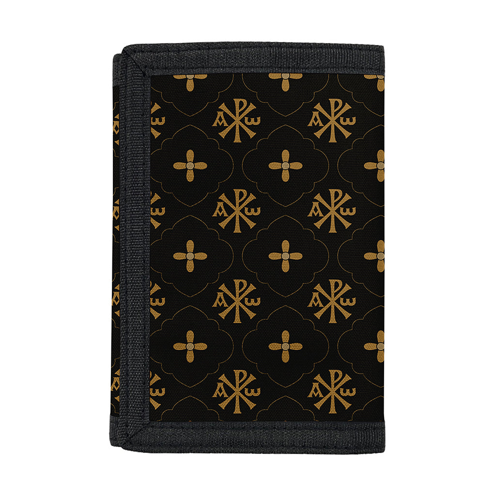 Sigla Orthodox Pattern Print Trifold Wallet