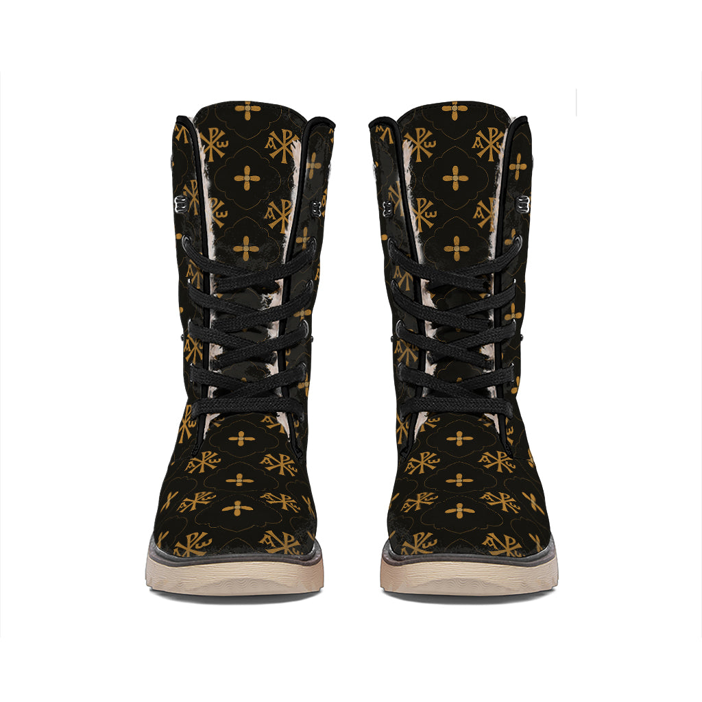Sigla Orthodox Pattern Print Winter Boots