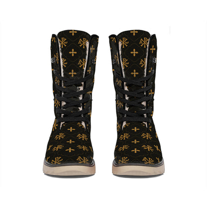 Sigla Orthodox Pattern Print Winter Boots