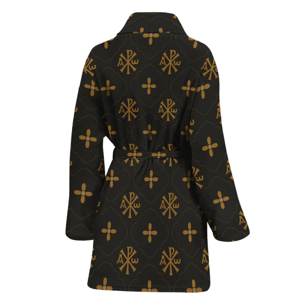Sigla Orthodox Pattern Print Women's Bathrobe