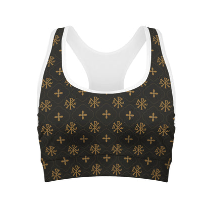 Sigla Orthodox Pattern Print Women's Sports Bra
