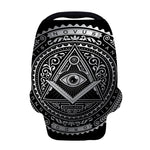 Silver And Black All Seeing Eye Print Baby Seat Cover