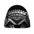 Silver And Black All Seeing Eye Print Beanie