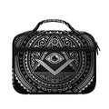 Silver And Black All Seeing Eye Print Briefcase Bible Bag