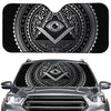 Silver And Black All Seeing Eye Print Car Windshield Sun Shade