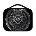 Silver And Black All Seeing Eye Print Classic Bible Case