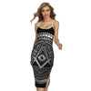 Silver And Black All Seeing Eye Print Cross Back Cami Dress