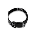Silver And Black All Seeing Eye Print Dog Collar