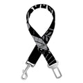 Silver And Black All Seeing Eye Print Dog Seat Belt