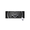 Silver And Black All Seeing Eye Print Extended Mouse Pad