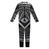 Silver And Black All Seeing Eye Print Jumpsuit