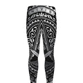 Silver And Black All Seeing Eye Print Men's Leggings