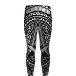 Silver And Black All Seeing Eye Print Men's leggings