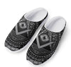 Silver And Black All Seeing Eye Print Mesh Casual Shoes