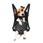 Silver And Black All Seeing Eye Print Pet Carrier Backpack