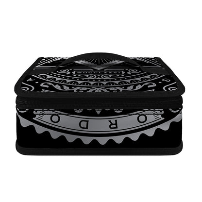 Silver And Black All Seeing Eye Print Small Lunch Bag