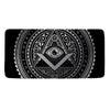 Silver And Black All Seeing Eye Print Towel
