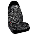 Silver And Black All Seeing Eye Print Waterproof Car Seat Cover