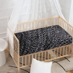 Silver Chainmail Print Baby Crib Sheet