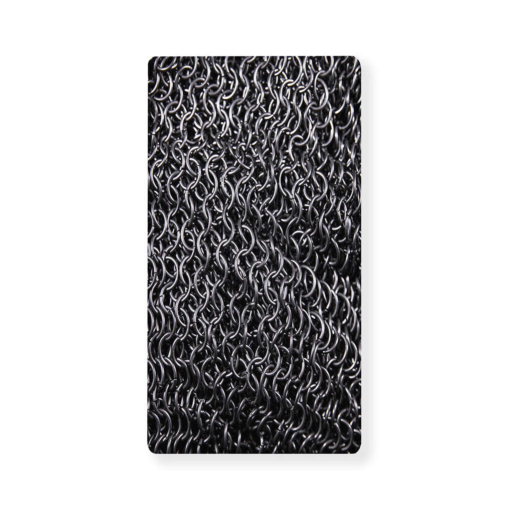 Silver Chainmail Print Baby Crib Sheet