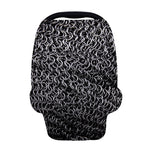 Silver Chainmail Print Baby Seat Cover