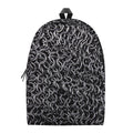 Silver Chainmail Print School Backpack