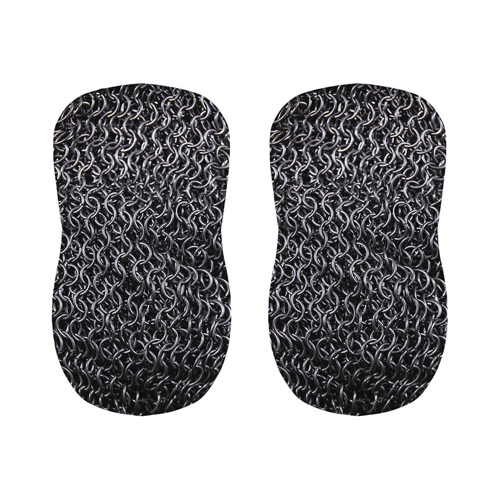 Silver Chainmail Print Bar Stool Covers