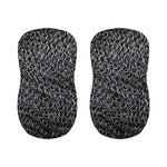 Silver Chainmail Print Bar Stool Covers