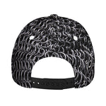 Silver Chainmail Print Baseball Cap