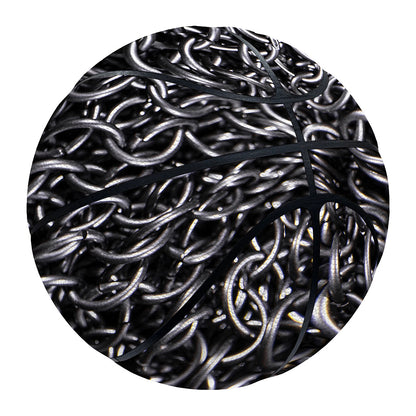 Silver Chainmail Print Basketball