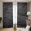 Silver Chainmail Print Blackout Pencil Pleat Curtains