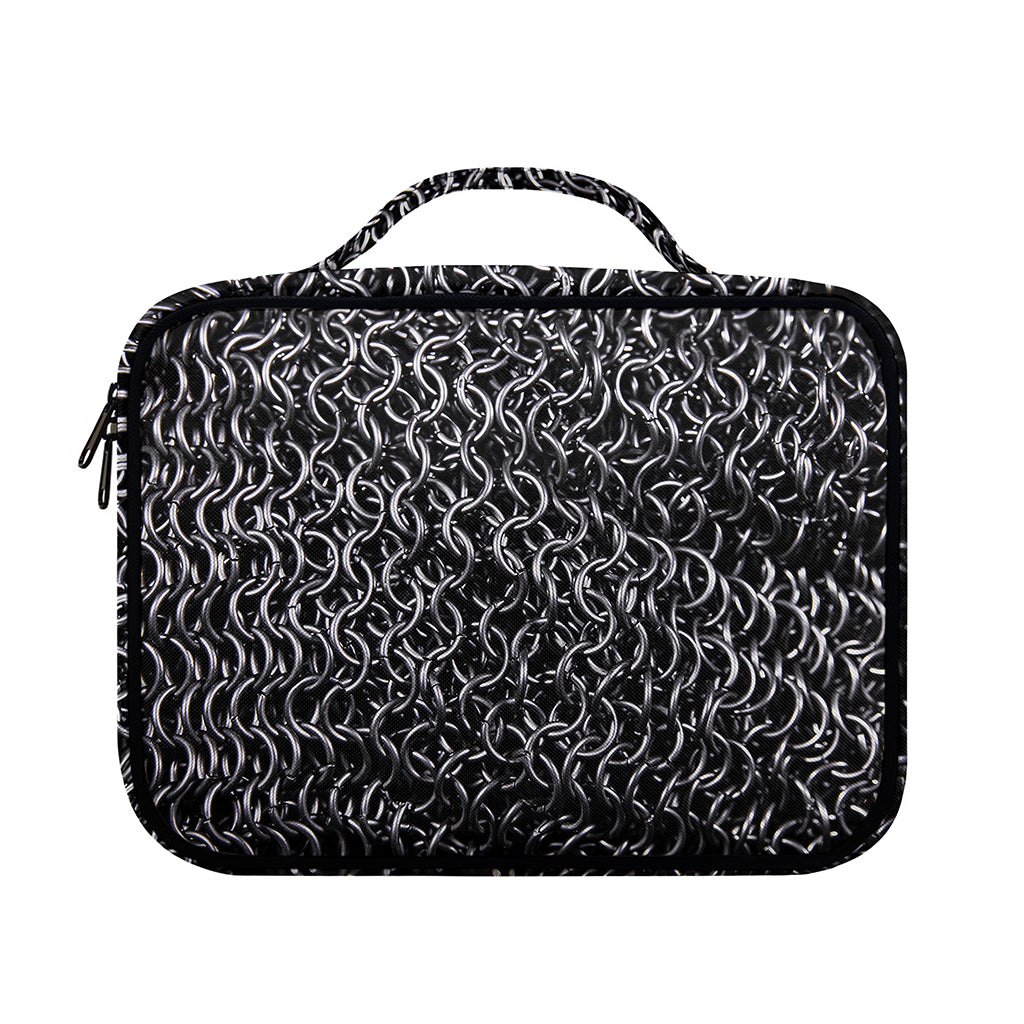 Silver Chainmail Print Briefcase Bible Bag