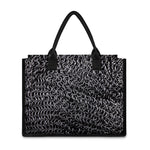 Silver Chainmail Print Canvas Tote Bag