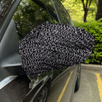 Silver Chainmail Print Car Side Mirror Covers