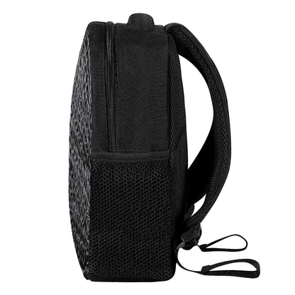 Silver Chainmail Print Casual Backpack