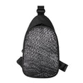Silver Chainmail Print Sling Bag
