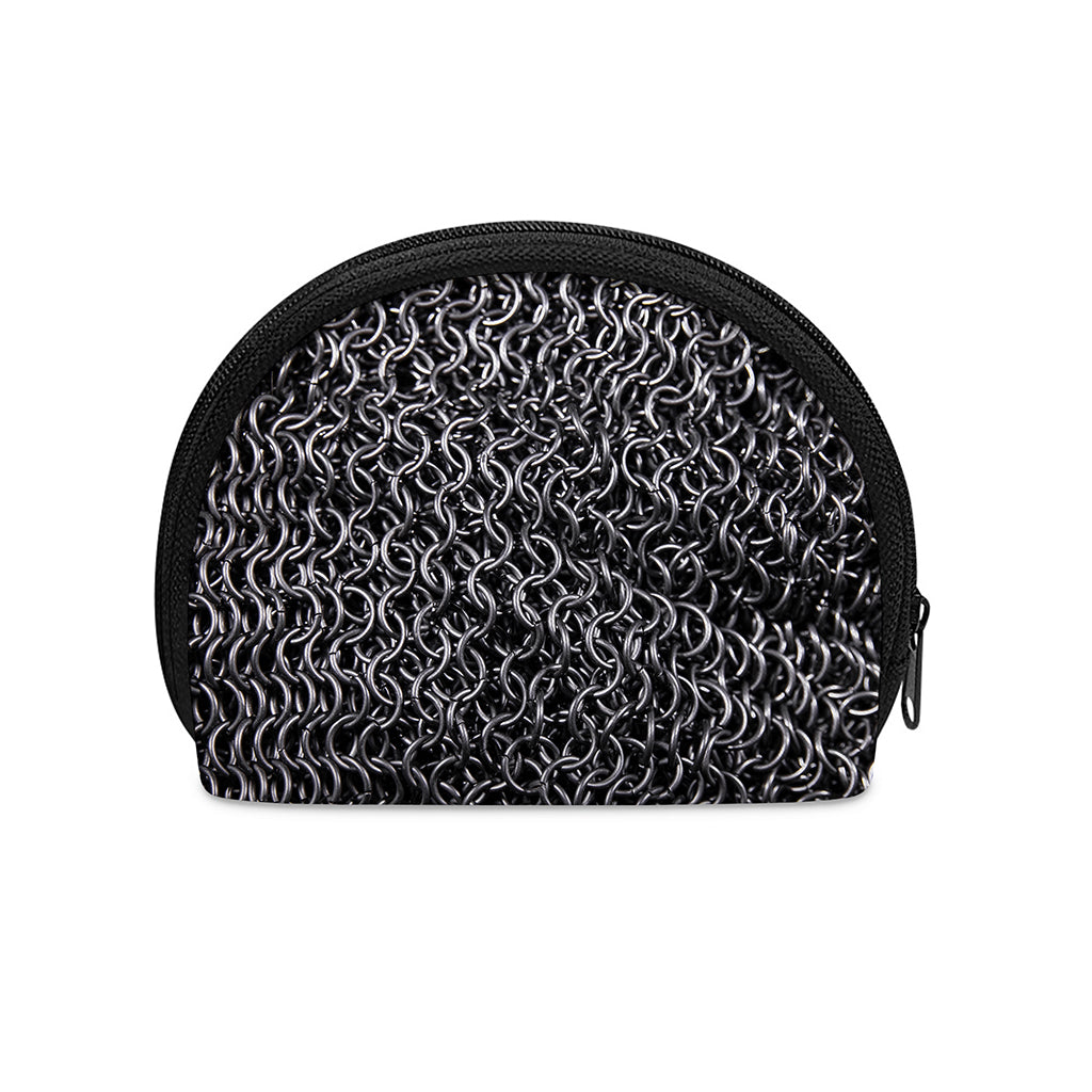 Silver Chainmail Print Coin Purse
