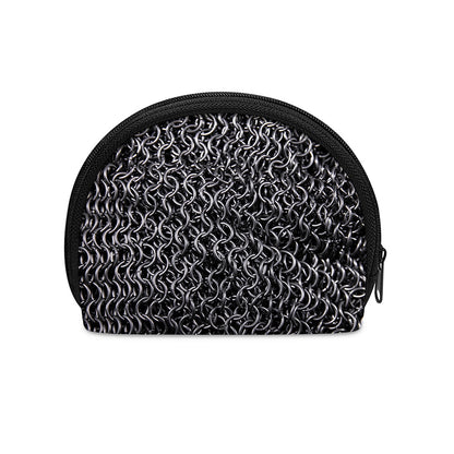 Silver Chainmail Print Coin Purse