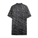 Silver Chainmail Print Cotton Hawaiian Shirt