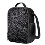 Silver Chainmail Print Crossbody Lunch Bag