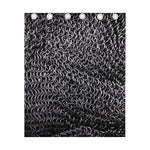 Silver Chainmail Print Curtain