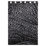Silver Chainmail Print Curtain