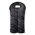 Silver Chainmail Print Double Neoprene Wine Tote