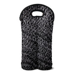 Silver Chainmail Print Double Neoprene Wine Tote