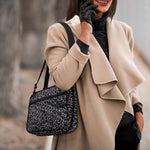 Silver Chainmail Print Double Strap Bible Bag