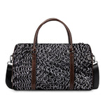 Silver Chainmail Print Duffle Bag
