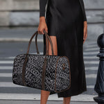 Silver Chainmail Print Duffle Bag